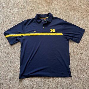 Michigan Nike Dri-Fit Polo - Mens Size M